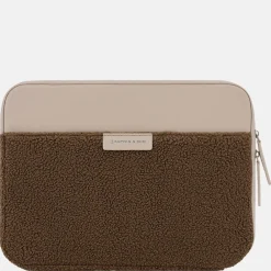 School Accessoires | Laptophoezen^Kapten & Son Vinstra laptophoes 14 inch mocha fleece