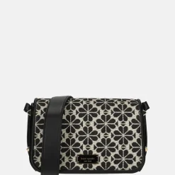 Crossbody Tassen^Kate Spade Flap flower jacquard crossbody tas sand multi