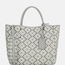 Handtassen^Kate Spade Flower Jacquard M handtas grey multi