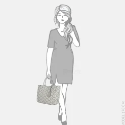 Handtassen^Kate Spade Flower Jacquard M handtas grey multi