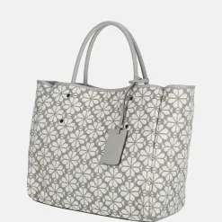 Handtassen^Kate Spade Flower Jacquard M handtas grey multi