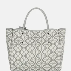 Handtassen^Kate Spade Flower Jacquard M handtas grey multi