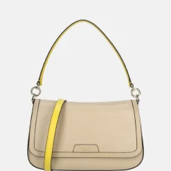 Crossbody Tassen^Kate Spade Hudson flap crossbody tas timeless taupe multi