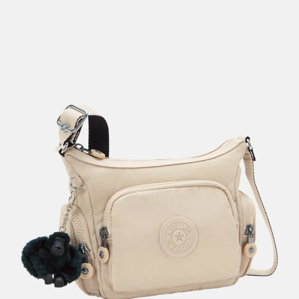 Crossbody Tassen^Kipling Gabbie crossbody tas mini back to beige