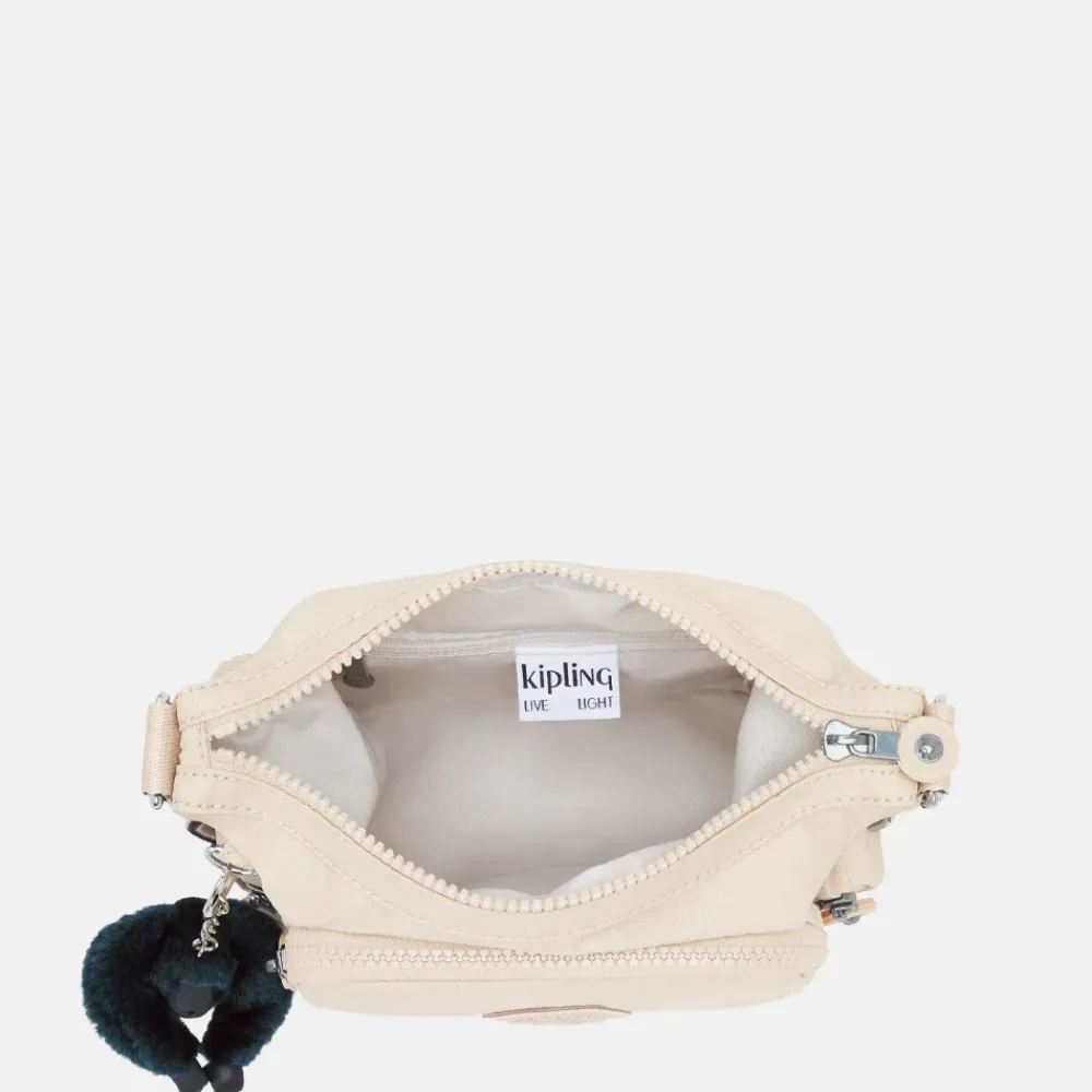 Crossbody Tassen^Kipling Gabbie crossbody tas mini back to beige