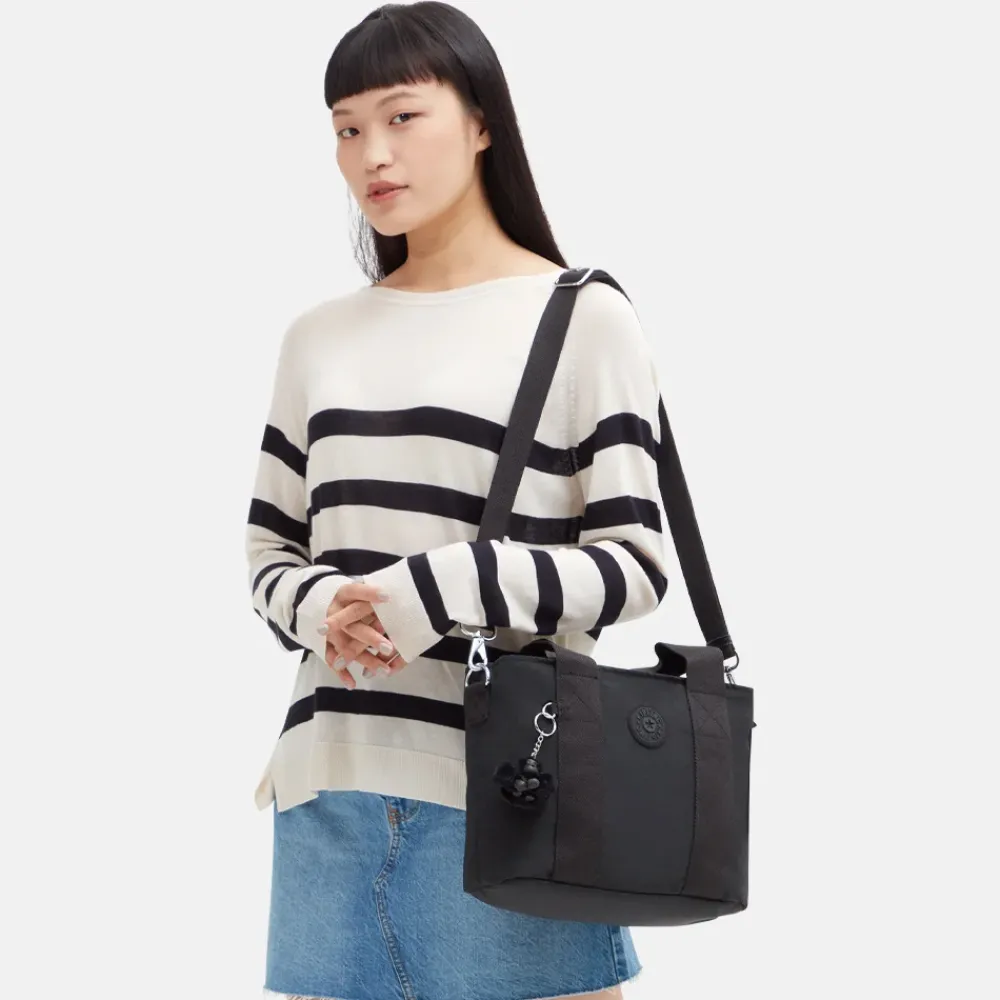 Handtassen^Kipling Minta handtas M black noir