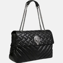 Schoudertassen^Kurt Geiger Kensington Leather schoudertas XXL black