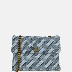 Schoudertassen^Kurt Geiger Kensington schoudertas L denim