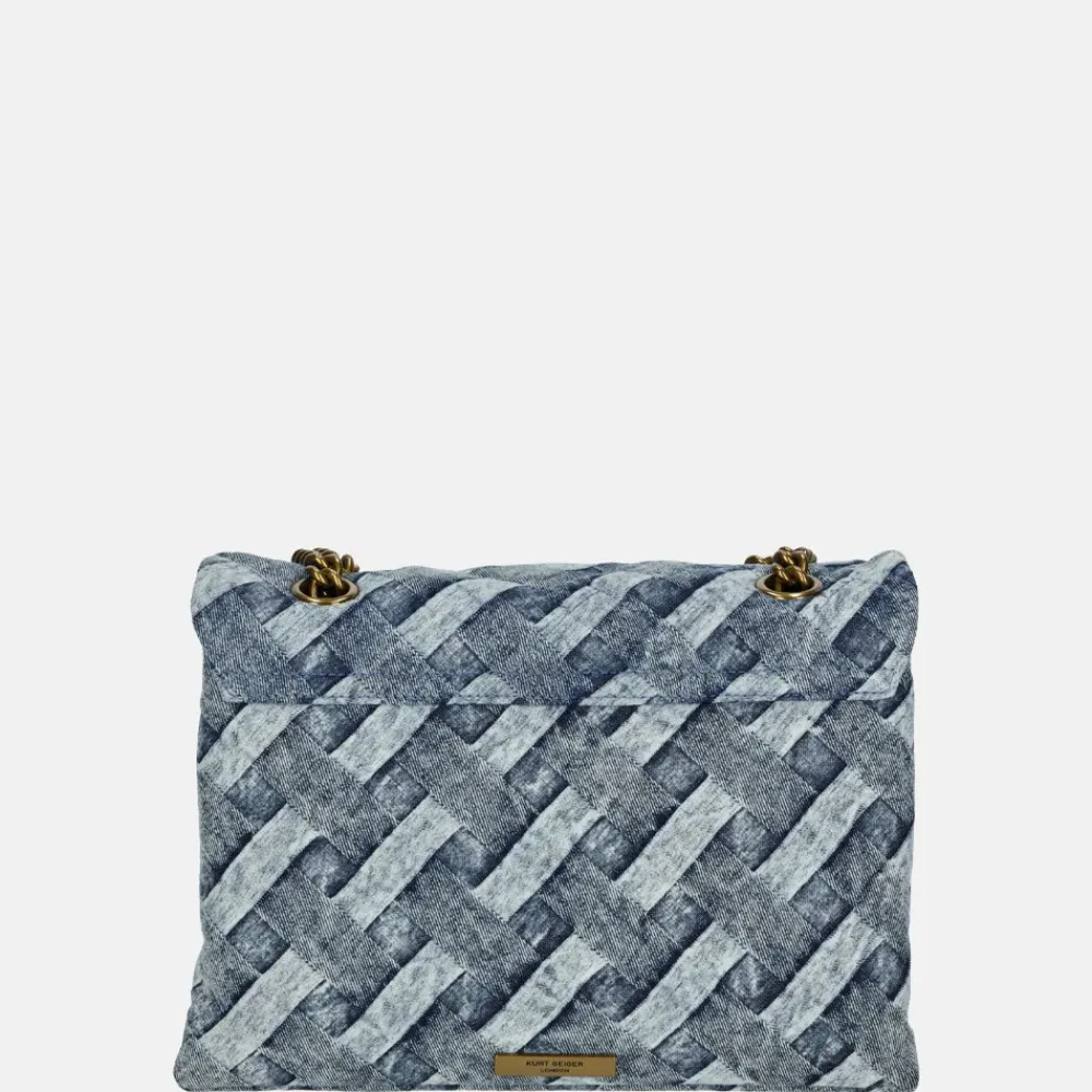 Schoudertassen^Kurt Geiger Kensington schoudertas L denim
