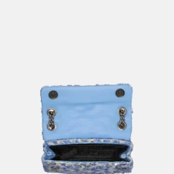Schoudertassen^Kurt Geiger Kensington schoudertas sequins mini boucle blue pale