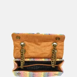 Schoudertassen^Kurt Geiger Kensington schoudertas M raffia multi