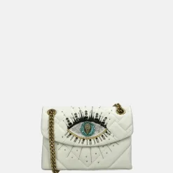 Schoudertassen^Kurt Geiger Leather Mini Kensington Eye schoudertas bone