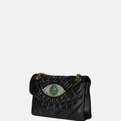 Schoudertassen^Kurt Geiger mini kensington leather eye schoudertas black