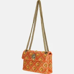 Schoudertassen^Kurt Geiger mini Kensington schoudertas strass jewel red combi