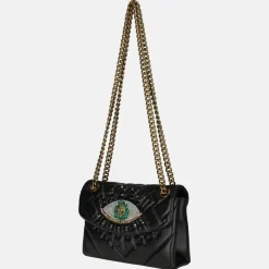 Schoudertassen^Kurt Geiger mini kensington leather eye schoudertas black