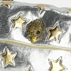 Schoudertassen^Kurt Geiger schoudertas silver com