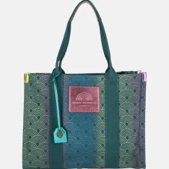 Shoppers^Kurt Geiger Southbank shopper green comb