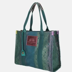 Shoppers^Kurt Geiger Southbank shopper green comb