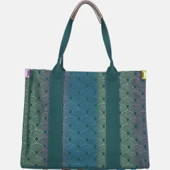 Shoppers^Kurt Geiger Southbank shopper green comb