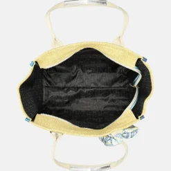 Shoppers^Kurt Geiger Southbank tote shopper raffia XXL beige combi