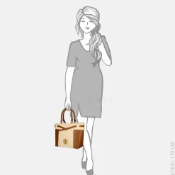Handtassen^Laurent David handtas cognac