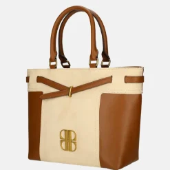 Handtassen^Laurent David handtas cognac