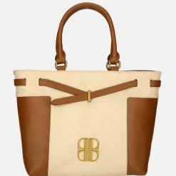 Handtassen^Laurent David handtas cognac