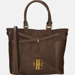 Handtassen^Laurent David handtas dark brown
