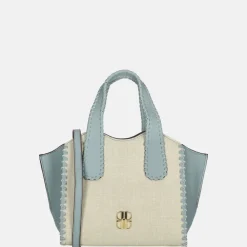 Handtassen^Laurent David handtas S light blue
