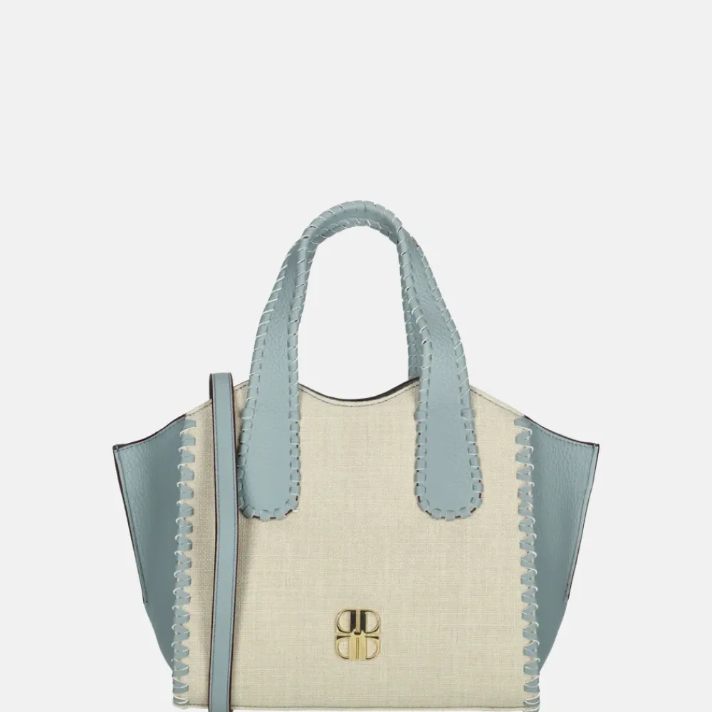 Handtassen^Laurent David handtas S light blue