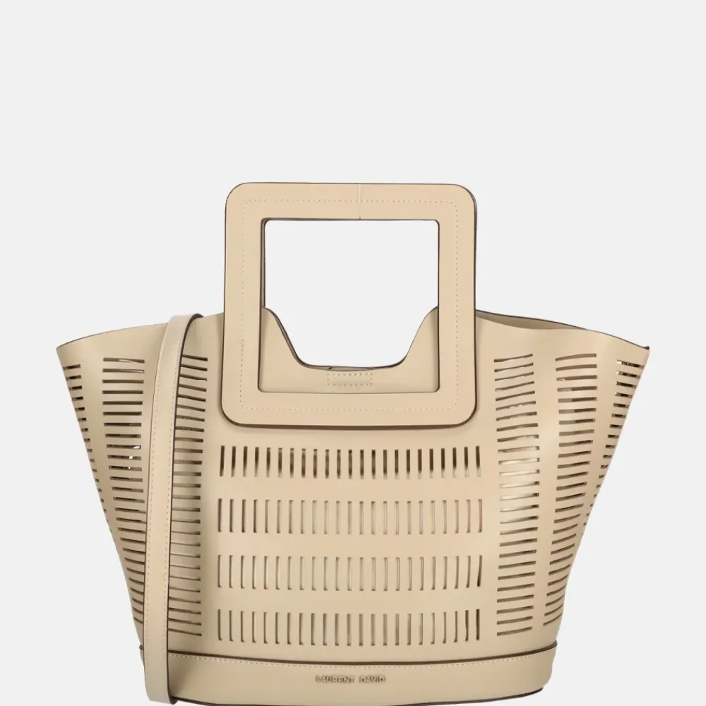 Handtassen^Laurent David handtas taupe