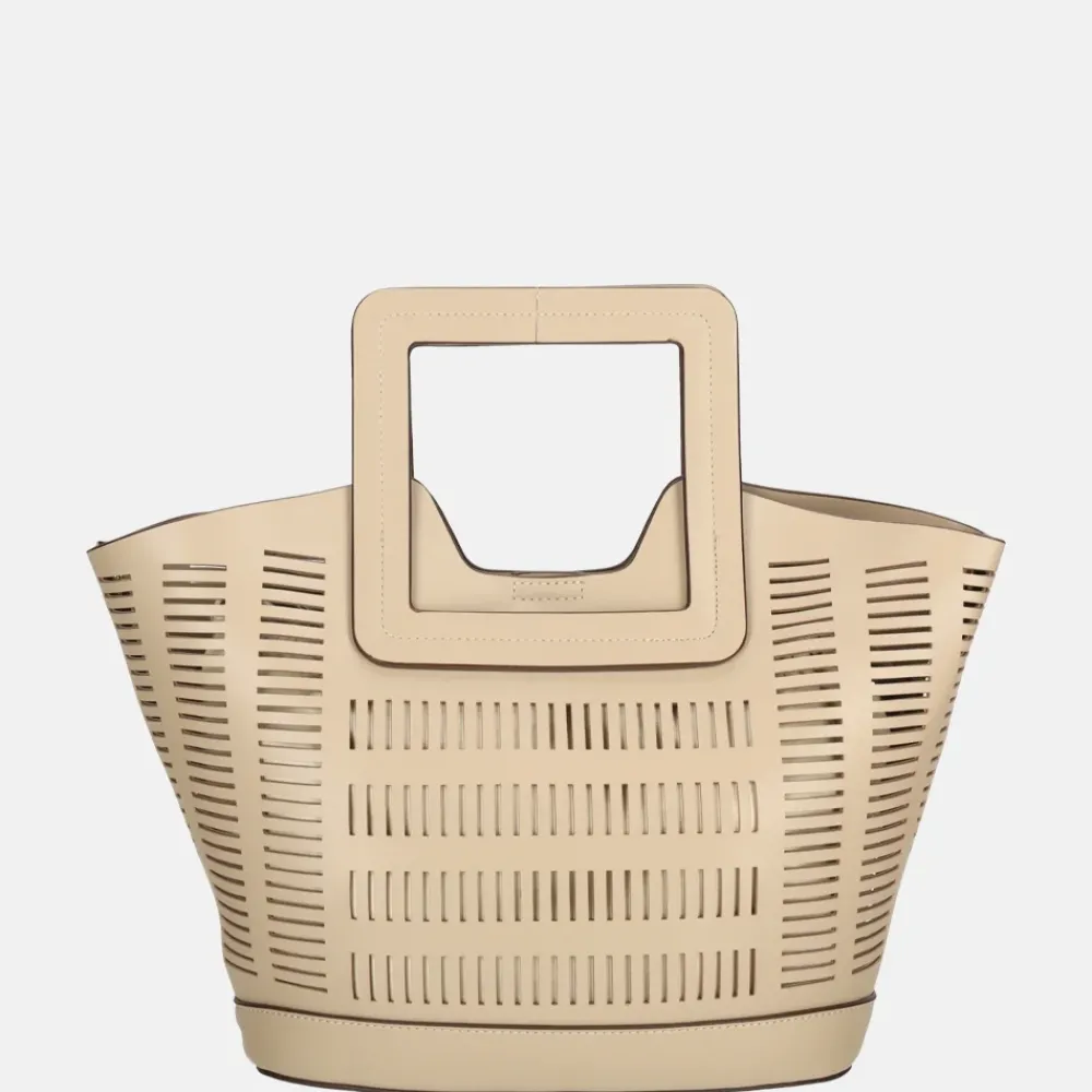 Handtassen^Laurent David handtas taupe