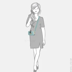 Crossbody Tassen^Laurent David Saffiano crossbody tas blue
