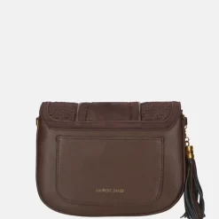 Schoudertassen^Laurent David schoudertas dark brown