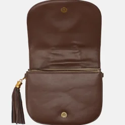 Schoudertassen^Laurent David schoudertas dark brown