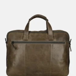 Heren Laptoptassen^Leonhard Heyden Porto laptoptas 15 inch grey brown