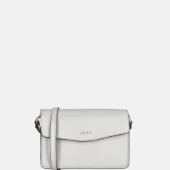 Crossbody Tassen^Liu Jo Saffiano crossbody tas silver