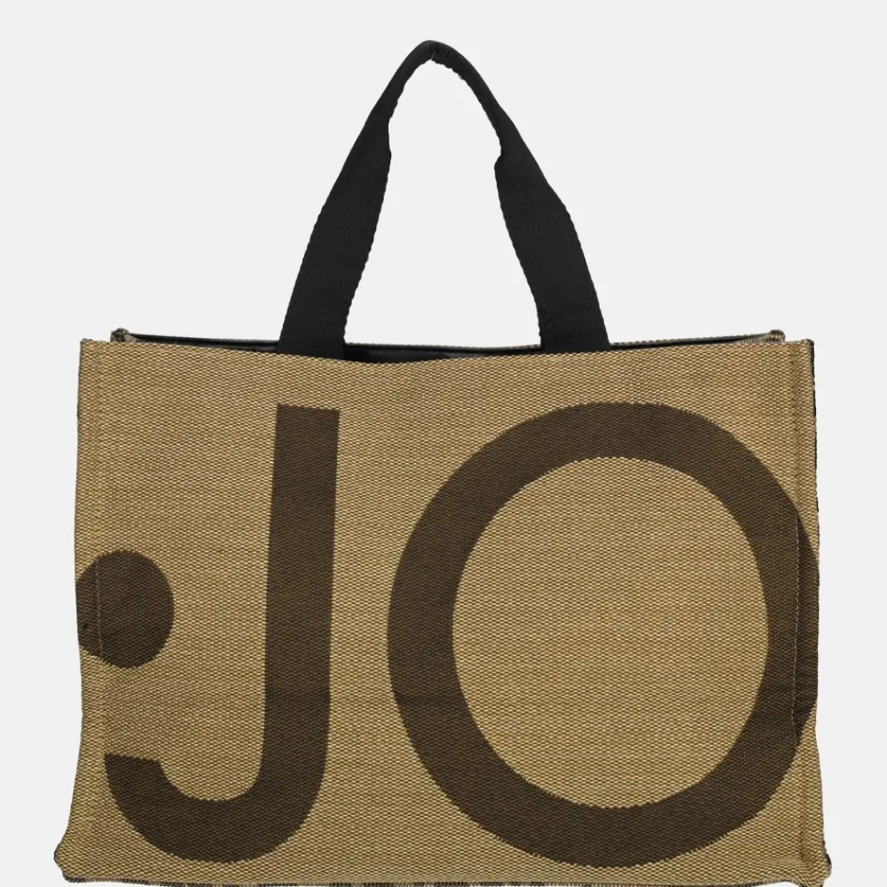 Handtassen^Liu Jo tote logo handtas L animalier brown