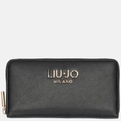 Dames Portemonnees^Liu Jo zip around portemonnee XL nero