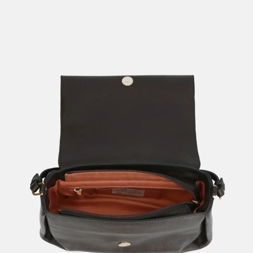 Crossbody Tassen^Loulou Essentiels Fleur crossbody tas chocolate torte