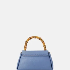 Handtassen^Loulou Essentiels Mae Bamboo handtas hortensia