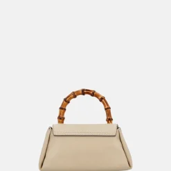 Handtassen^Loulou Essentiels Mae Bamboo handtas beige