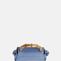 Handtassen^Loulou Essentiels Mae Bamboo handtas hortensia