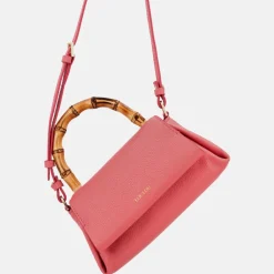 Handtassen^Loulou Essentiels Mae Bamboo handtas grapefruit
