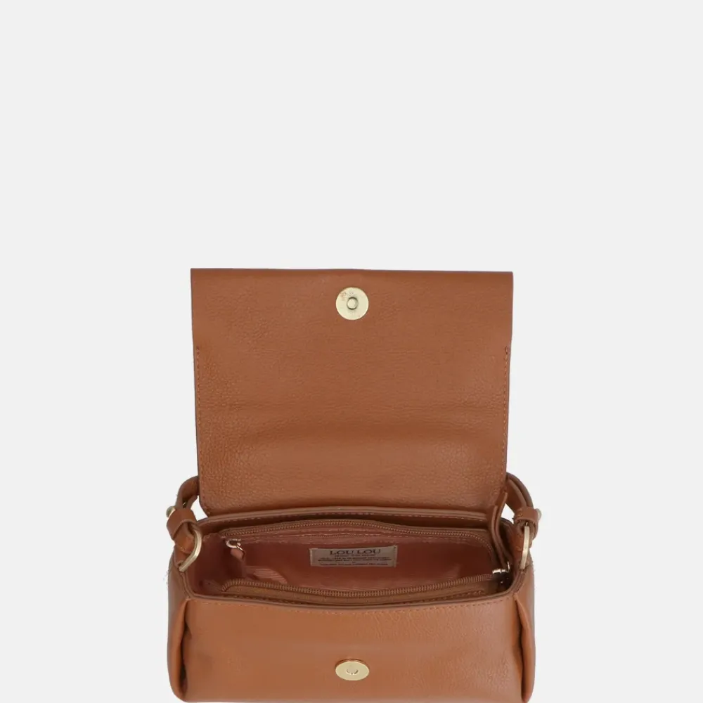 Handtassen^Loulou Essentiels Mae handtas cognac