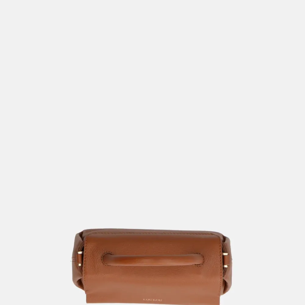 Handtassen^Loulou Essentiels Mae handtas cognac