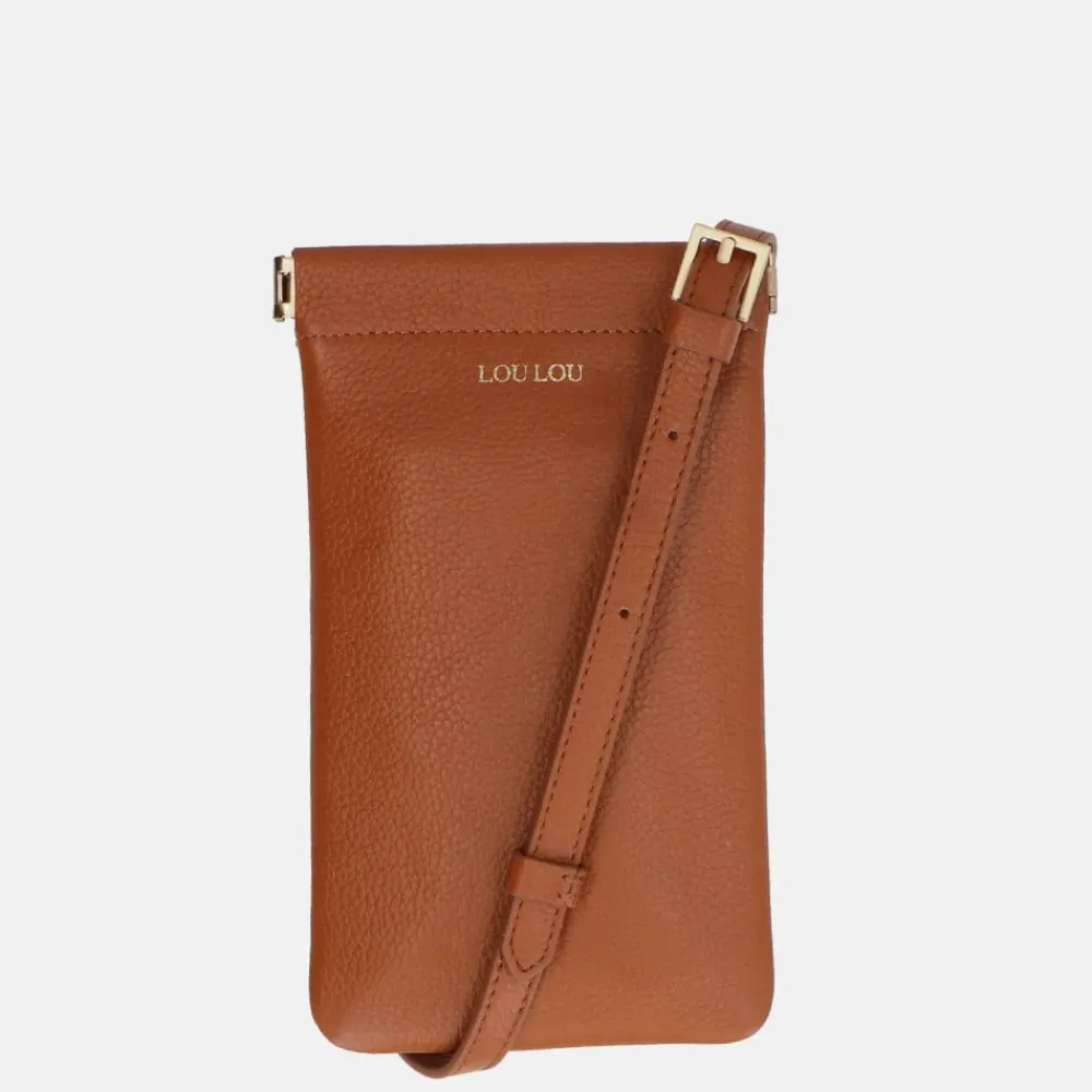 Telefoontasjes | Crossbody Tassen^Loulou Essentiels Mia telefoontas cognac