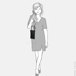 Telefoontasjes | Crossbody Tassen^Loulou Essentiels Mia telefoontas zwart