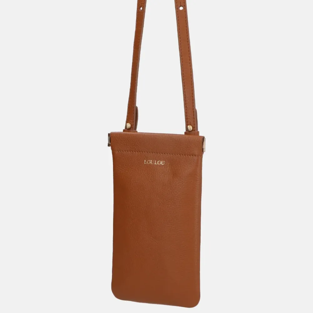 Telefoontasjes | Crossbody Tassen^Loulou Essentiels Mia telefoontas cognac