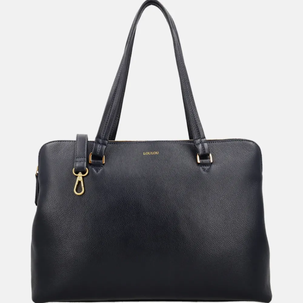 Schoolhandtassen | Dames Laptoptassen^Loulou Essentiels Olivia shopper 15 inch dark blue